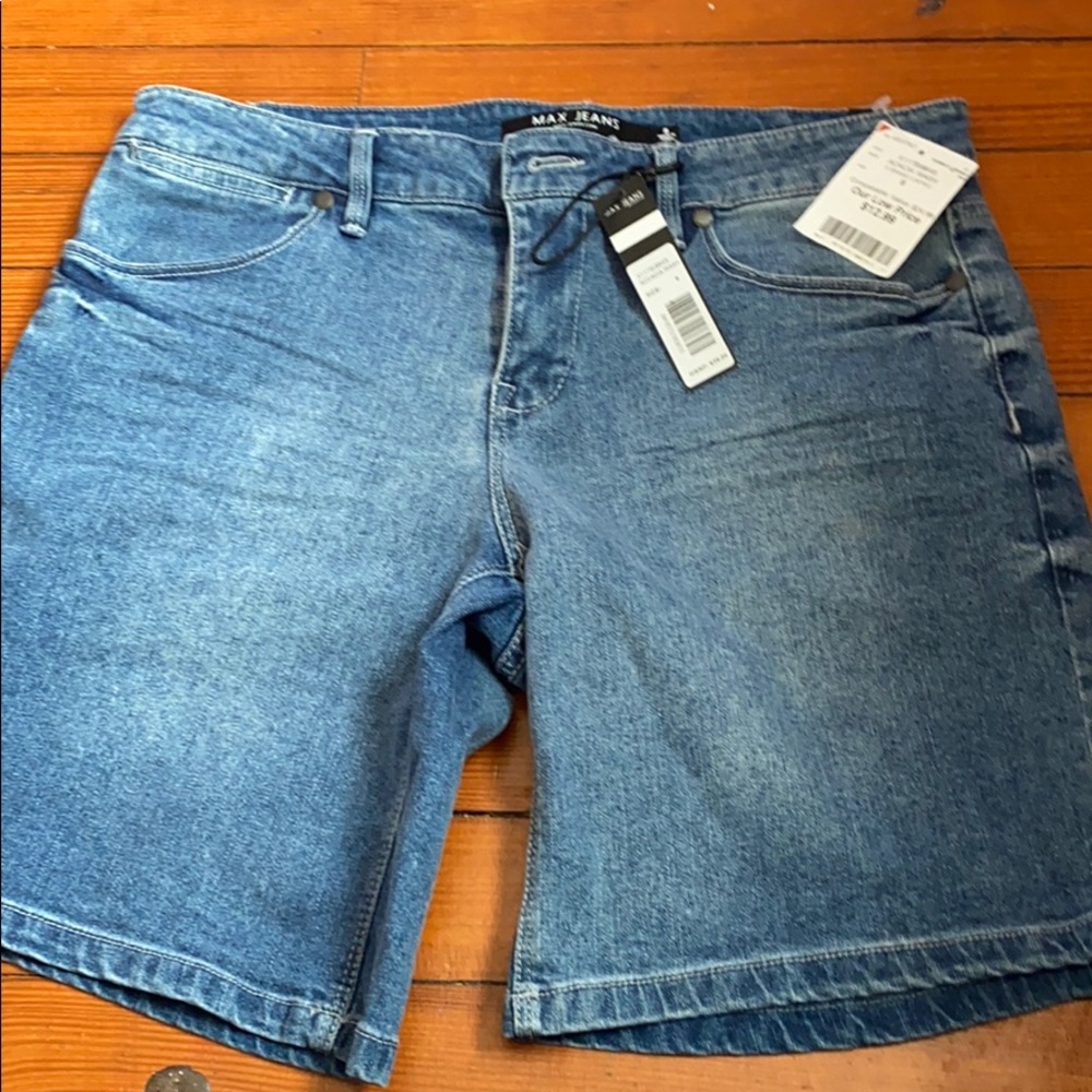mid rise jean shorts